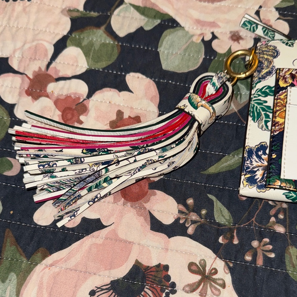 Tory Burch RARE Multicolor Floral Tote & Wallet Set - Picture 10 of 16